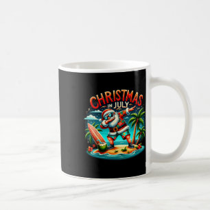 Santa Strand Lustiges Weihnachten im Juli Santa So Kaffeetasse