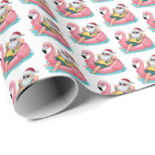 Santa Strand Weihnachten Geschenkpapier (Rolleneckpunkt)