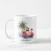 Santa-Strand-Weihnachten Kaffeetasse (Links)