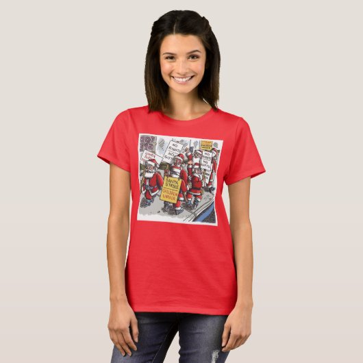Santa Strike Frauen rotes T-Shirt (Vorne ganz)