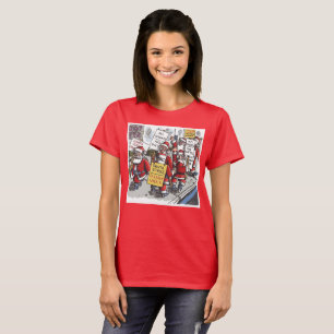 Santa Strike Frauen rotes T-Shirt