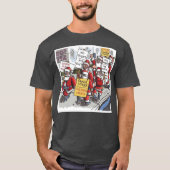 Santa Strike men charcoal T-shirt (Vorderseite)