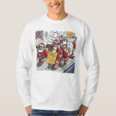 Santa Strike men white long sleeve shirt (Vorderseite)
