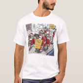 Santa Strike men white T-shirt (Vorderseite)