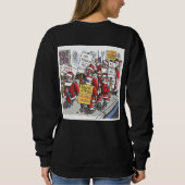 Santa Strike women black sweatshirt back (Rückseite)