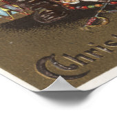 Santa Stuffing Strumpf mit Nutcracker Poster (Ecke)