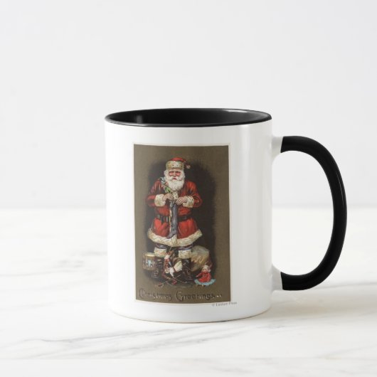 Santa Stuffing Strumpf mit Nutcracker Tasse (Rechts)