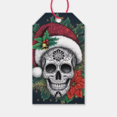 Santa Sugar Skull Geschenkanhänger (Vorderseite)