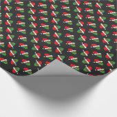 Santa Sugar Skull Geschenkpapier (Ecke)
