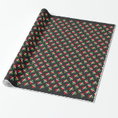 Santa Sugar Skull Geschenkpapier (Ungerollt)