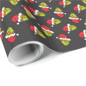 Santa Sugar Skull Geschenkpapier (Rolleneckpunkt)