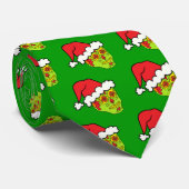 Santa Sugar Skull Krawatte (Gerollt)