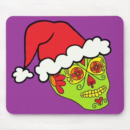Santa Sugar Skull Mousepad (Vorne)