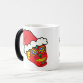 Santa Sugar Skull Verwandlungstasse (Vorderseite Links)
