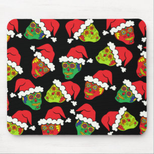 Santa Sugar Skulls Mousepad