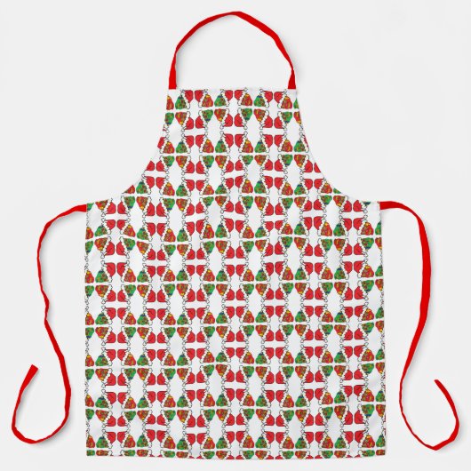 Santa Sugar Skulls Schürze (Vorderseite)