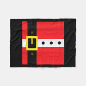 Santa Suit Christmas Funny Cute Fleecedecke (Vorderseite (Horizontal))