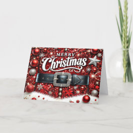 Santa Suit Holiday Card Feiertagskarte
