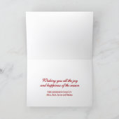 Santa Suit Holiday Card Feiertagskarte (Innenseite)