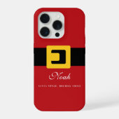 Santa Suit Holiday — Personalized Name Edition iPhone Hülle (Rückseite)