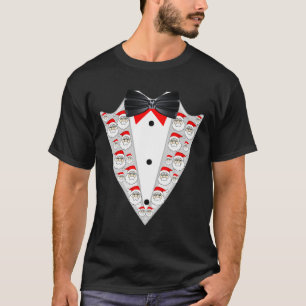 Santa Suit Pajama Tuxedo Christmas Ohrts T-Shirt