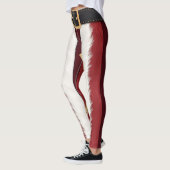 Santa Suit Striped Leggings – Modern Christmas (Links)