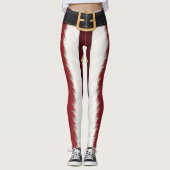 Santa Suit Striped Leggings – Modern Christmas (Vorderseite)