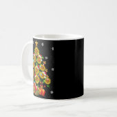 Santa Sunflower Christmas Tree Xmas Lights Santa S Kaffeetasse (Vorderseite Links)