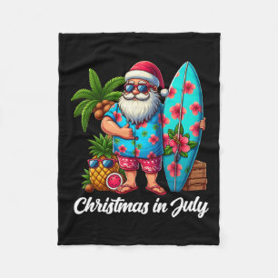 Santa Sungles Xmas Beach Tropisches Weihnachten im Fleecedecke