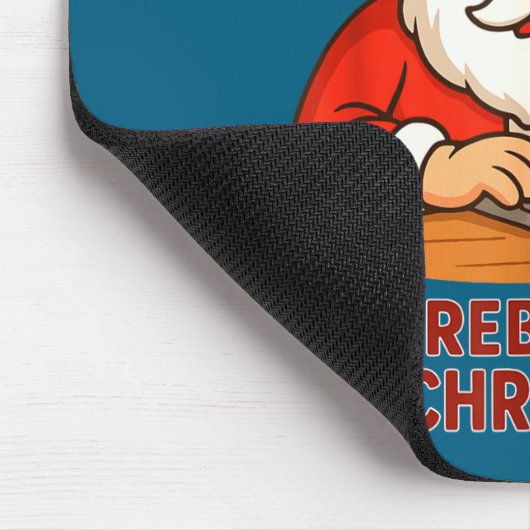 Santa Support s Rebooting Humor Tech Computer Joke Mousepad (Ecke)