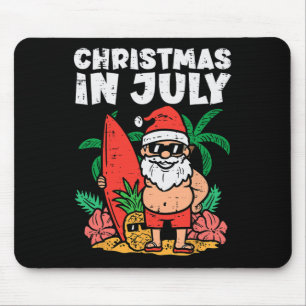 Santa Surfer Strand Weihnachten im Juli Lustiger S Mousepad