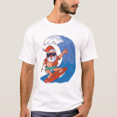 Santa Surfing T-Shirt (Vorderseite)