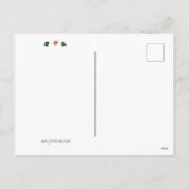 Santa Swan: Weihnachtsgrüße Feiertagspostkarte (Rückseite)