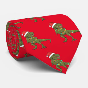 Santa T-Rex Dinosaur Weihnachten Weihnachten Weihn Krawatte