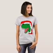 Santa T-Rex-Shirt T-Shirt (Vorne ganz)