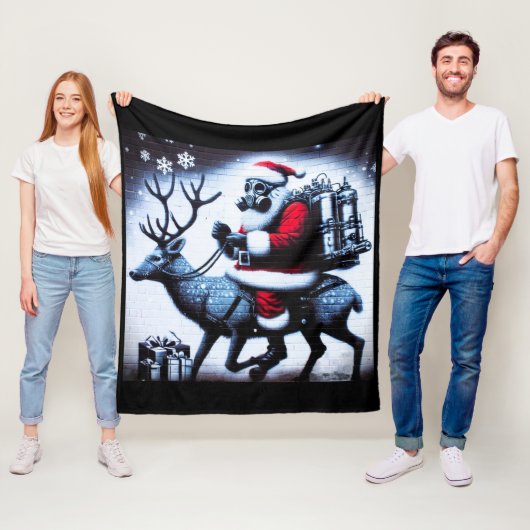 Santa T - Shirt Fleecedecke (Beispiel)