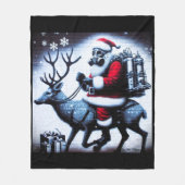 Santa T - Shirt Fleecedecke (Vorderseite)