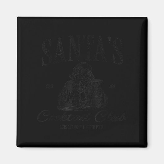 Santa Tail Club Christmas Espresso Martini Dirty M Magnet (Vorne)