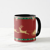 Santa Tasse mit Rentier Sleigh (VorderseiteRechts)