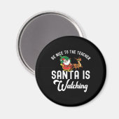 Santa Teacher - Weihnachtsgeschenk - Funny Reindee Magnet (Vorderseite/Rückseite)