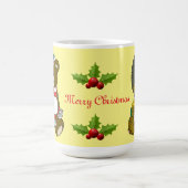 Santa Teddy Bear Weihnachtsmann Art Kaffeetasse (Mittel)