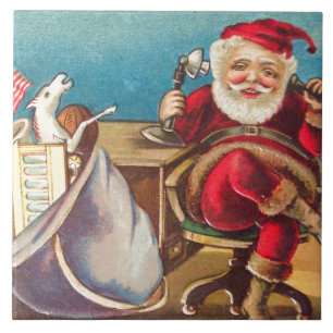Santa-Telefonanruf Fliese