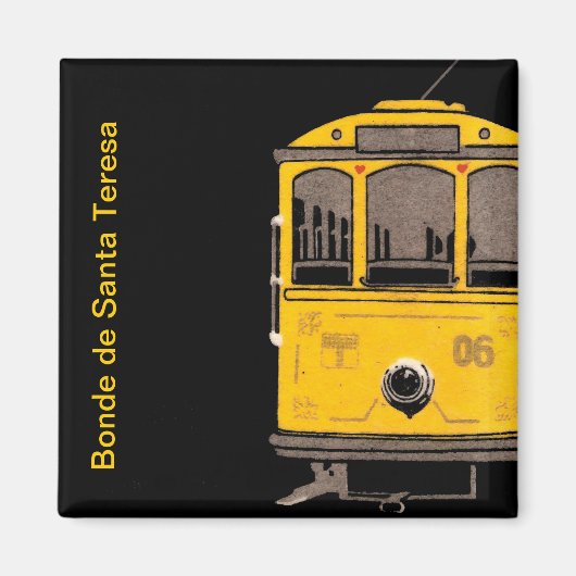 Santa Teresa Straßenbahn Magnet (Vorne)