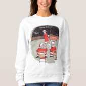 Santa Test Frauen weißes Sweatshirt (Vorderseite)
