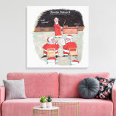Santa Test-Leinwand Leinwanddruck (Insitu (Wohnzimmer))