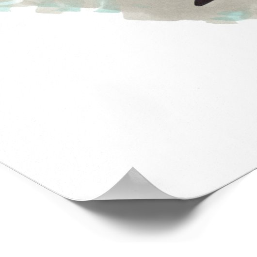 Santa Test matte Poster (Ecke)