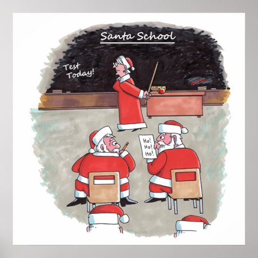 Santa Test matte Poster (Vorne)