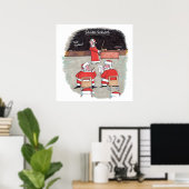 Santa Test matte Poster (Heimbüro)