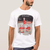 Santa Test men, weißer T - Shirt (Vorderseite)