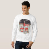 Santa Test men weißes Sweatshirt (Vorne ganz)